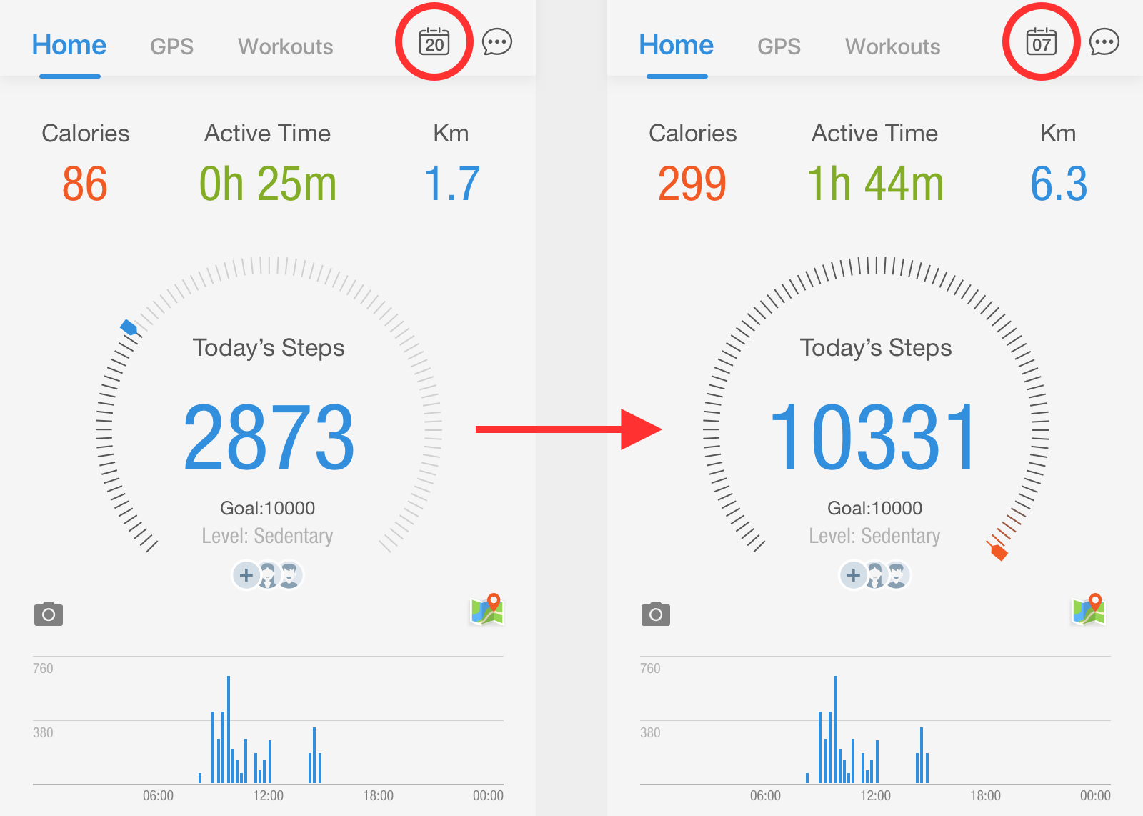 How to “Look Back” at a Previous Day’s Steps: A Pacer Guide for iOS & Android
