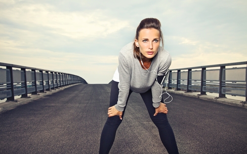 Motivated woman ready for exercise