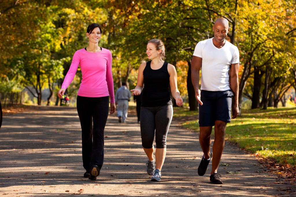 Guide to Walking - Three People Walking for Exercise and Health